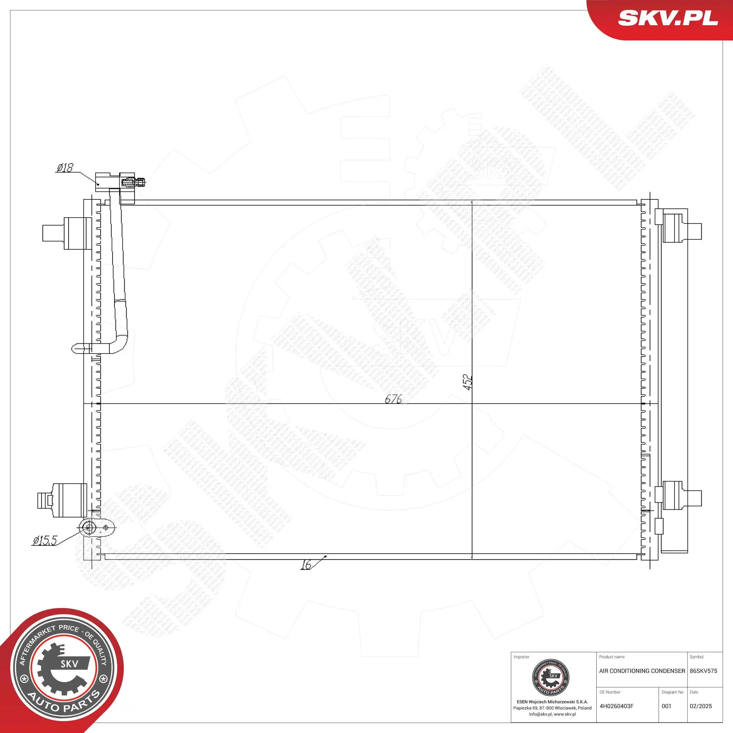 Condenser, air conditioning
